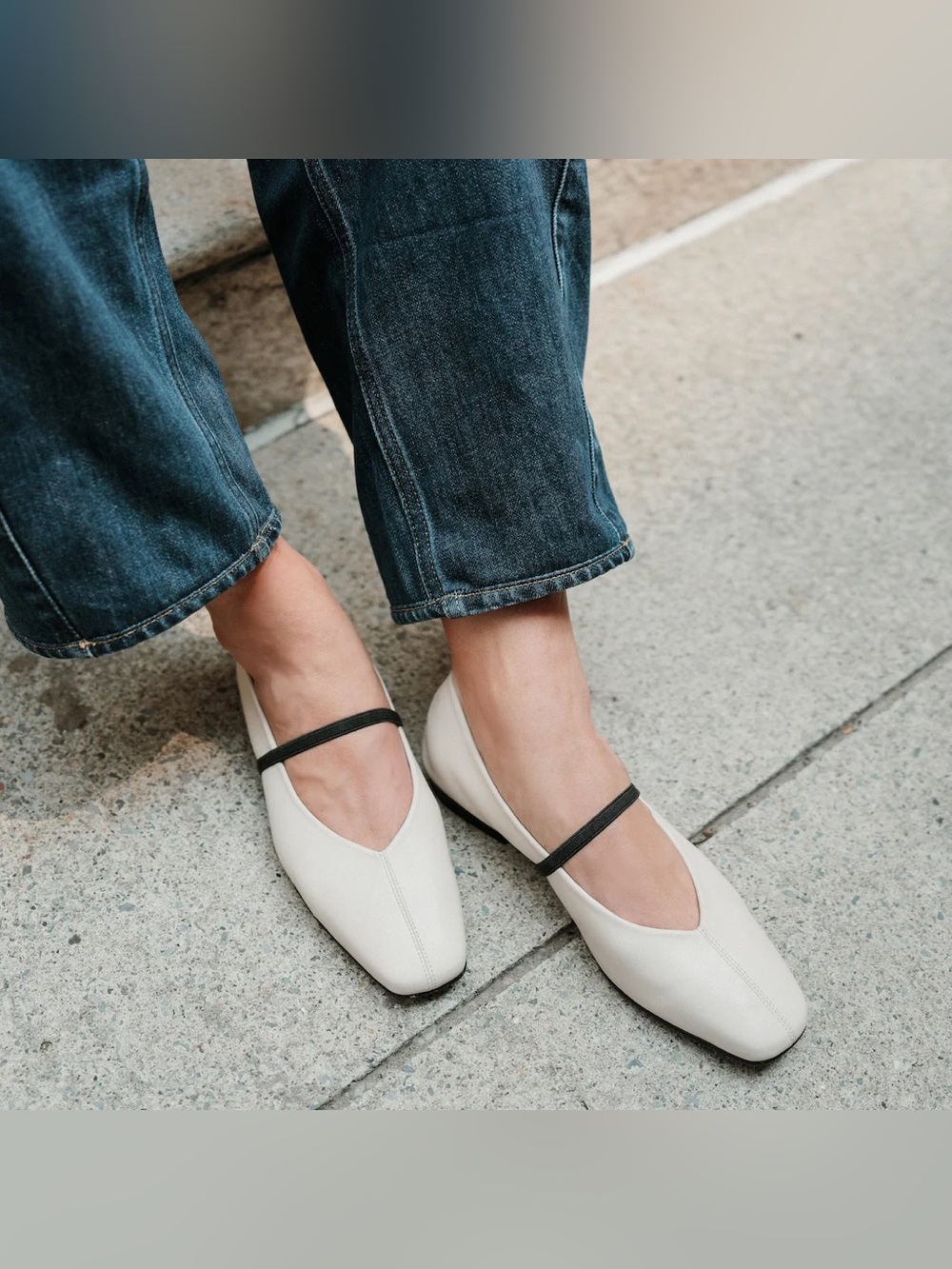 Margaux The Phoebe in Bone Nappa - 36.5 (US 6.5) / Medium